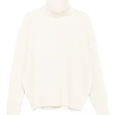 Свитер в рубчик с высоким воротником