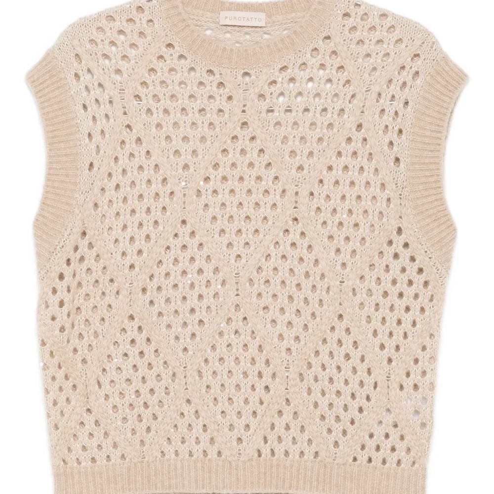 Укороченный фактурный жилет