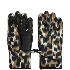Перчатки Glacier с леопардовым принтом