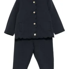 Леггинсы из джерси с фигурной отделкой