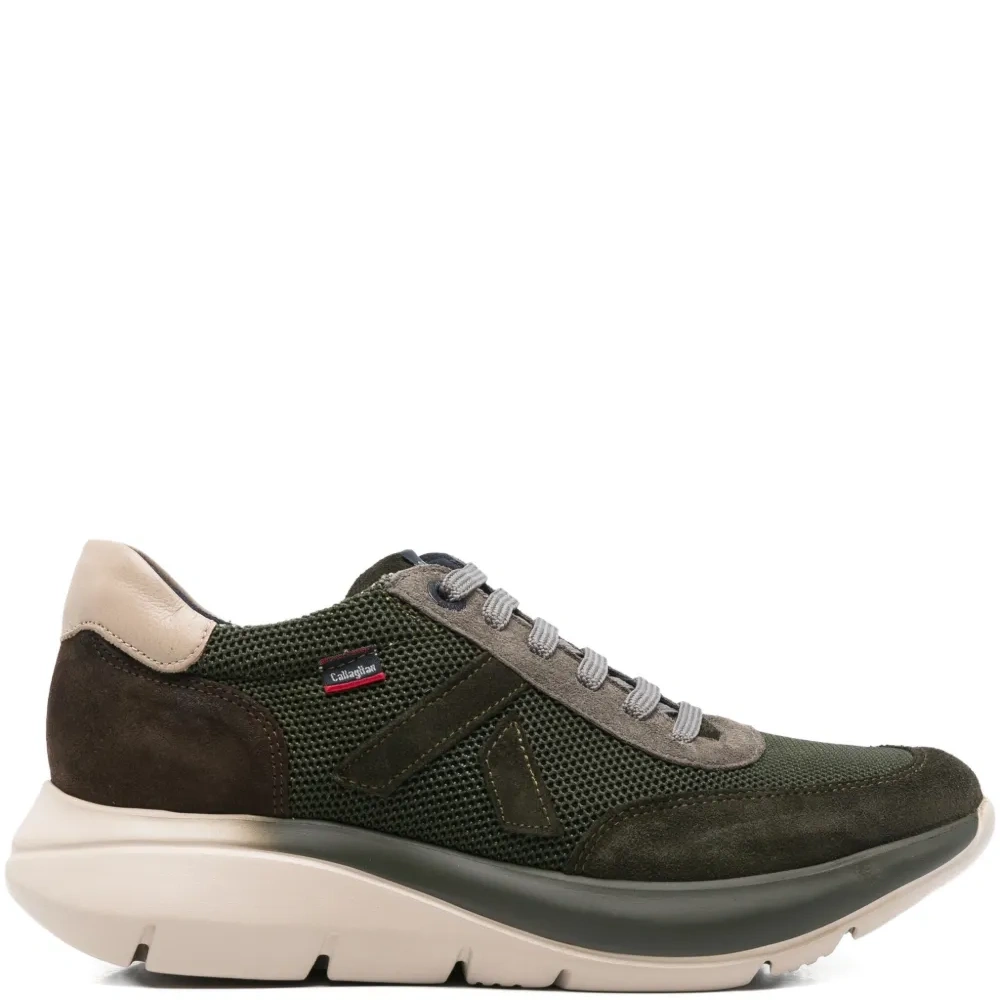 Кроссовки с комбинированными вставками, низкие