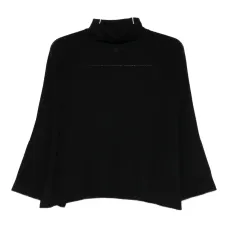 Свитер с высоким воротником и вставками Свитер с высоким воротником и вставками