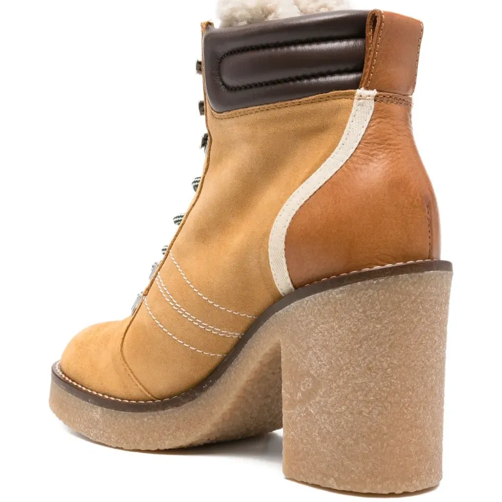 Ботильоны на шнуровке с каблуком 88 мм