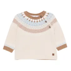 Свитер с застежкой на пуговицах и узором в стиле фэр-айл