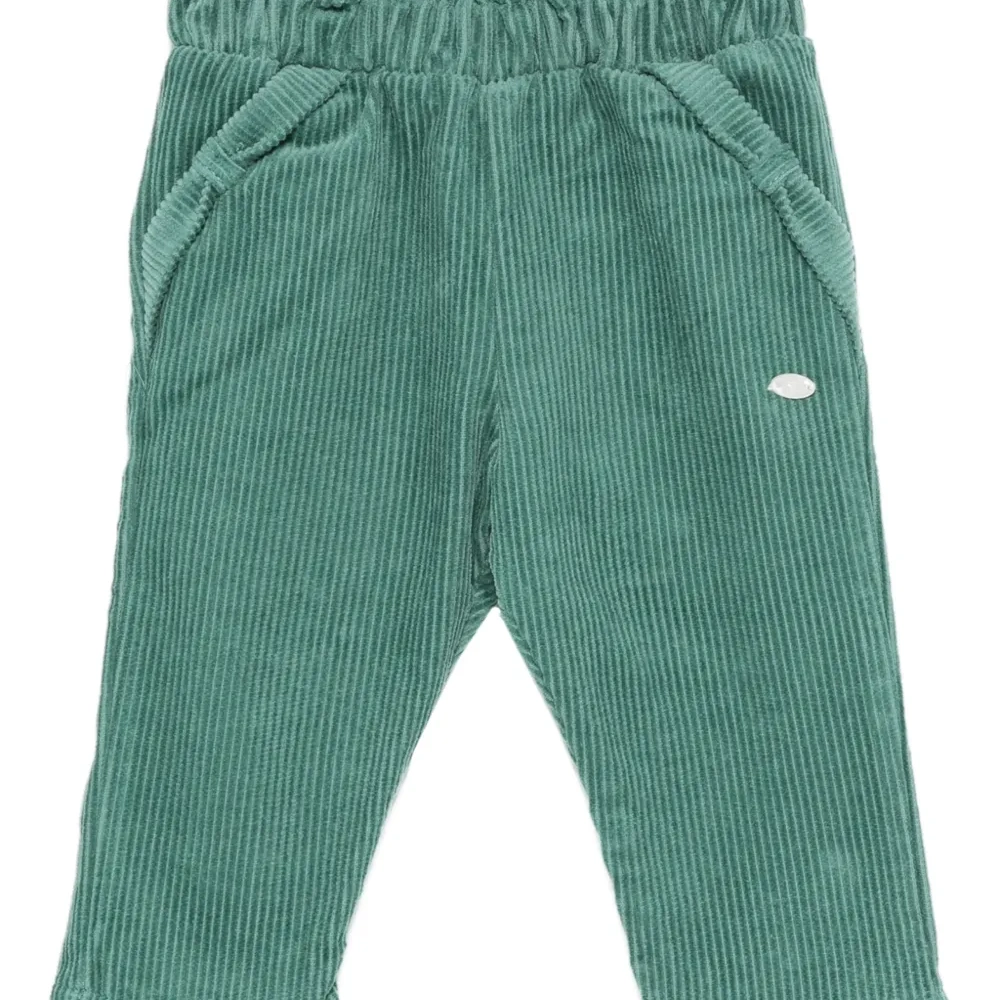 Брюки с карманами из вельвета