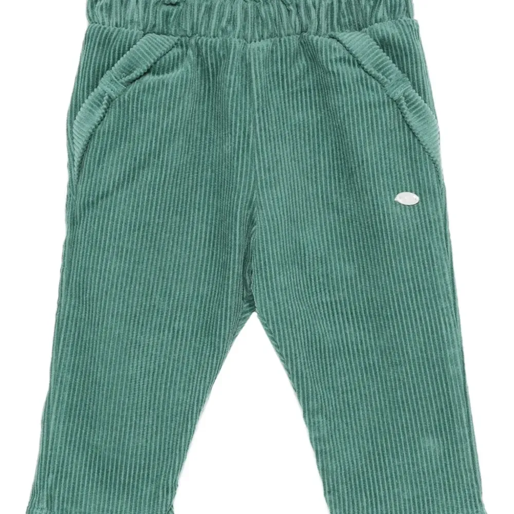 Брюки с карманами из вельвета