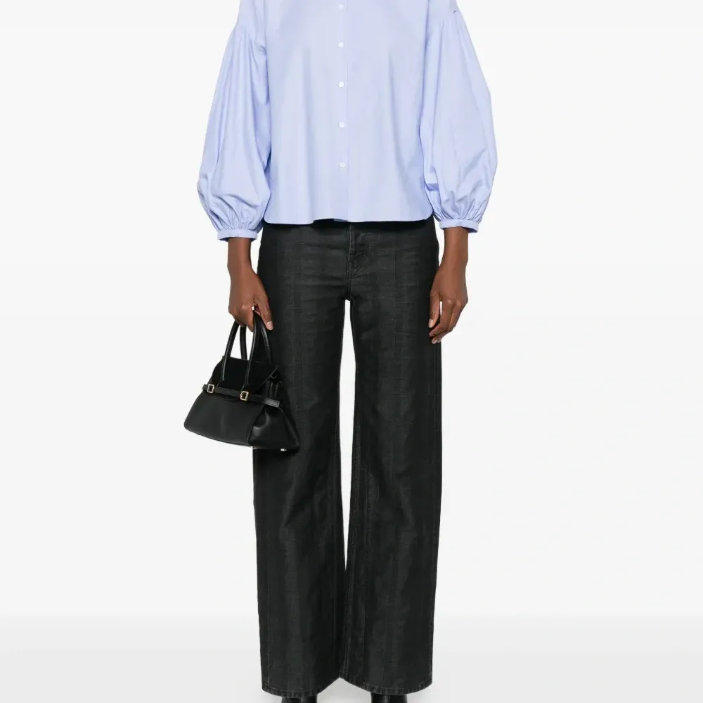 Рубашка с рукавами-баллонами