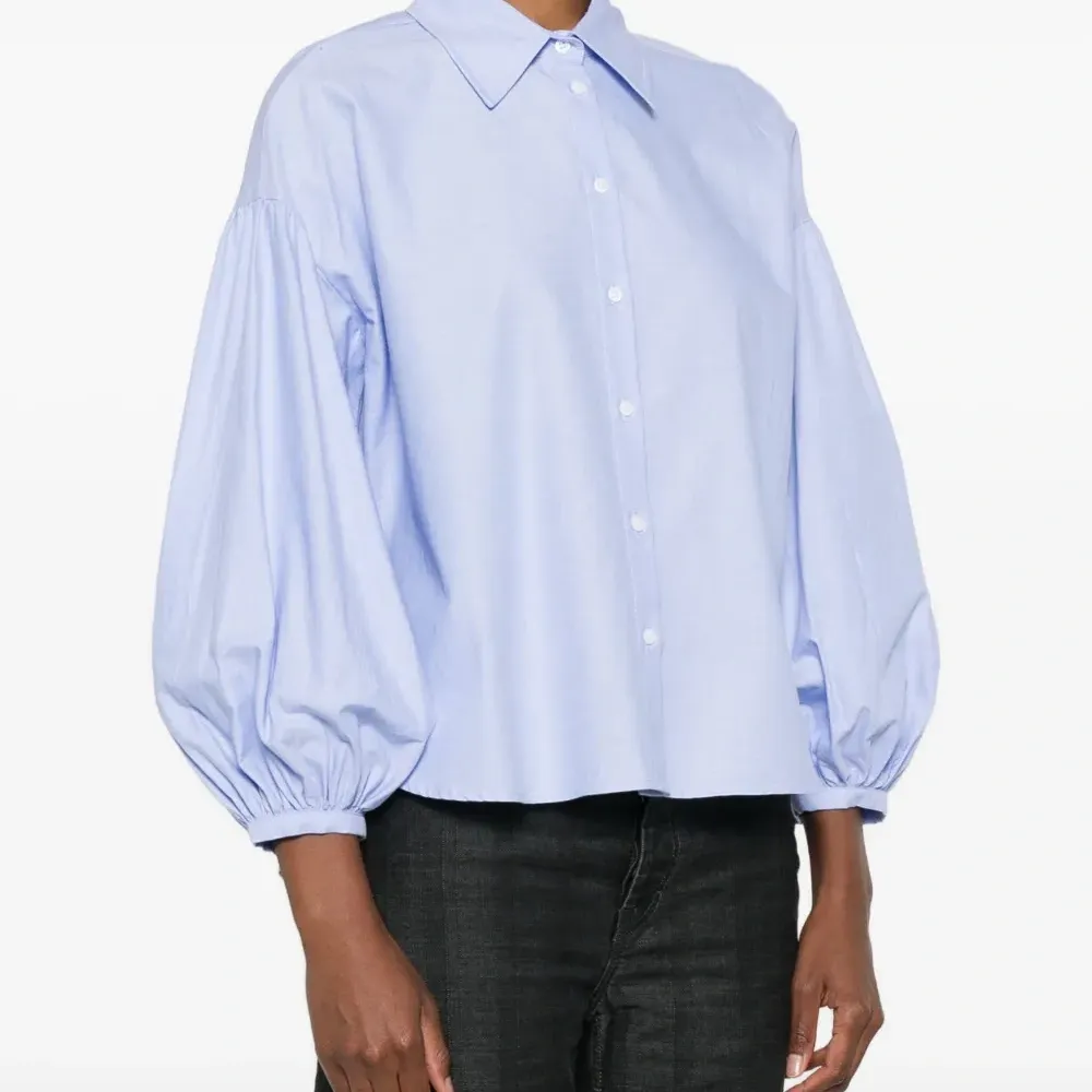 Рубашка с рукавами-баллонами