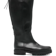 Кожаные ботинки