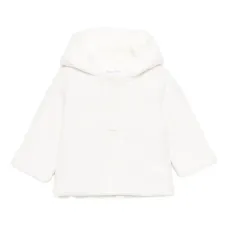 Кардиган с капюшоном и вязаным узором "косы"