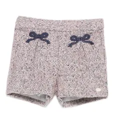 Твидовые шорты с бантом Твидовые шорты с бантом