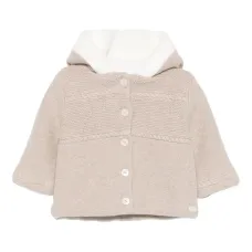 Кардиган с капюшоном и косичками