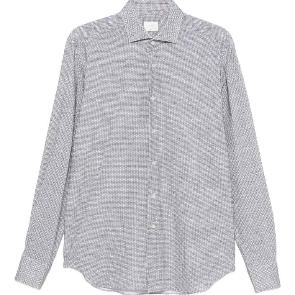 Рубашка на пуговицах с микроузором