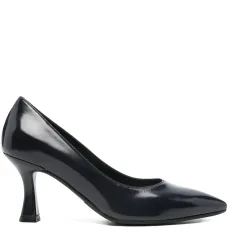 Кожаные туфли-лодочки на каблуке 70 мм