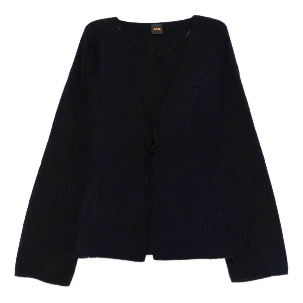 Кардиган с круглым вырезом