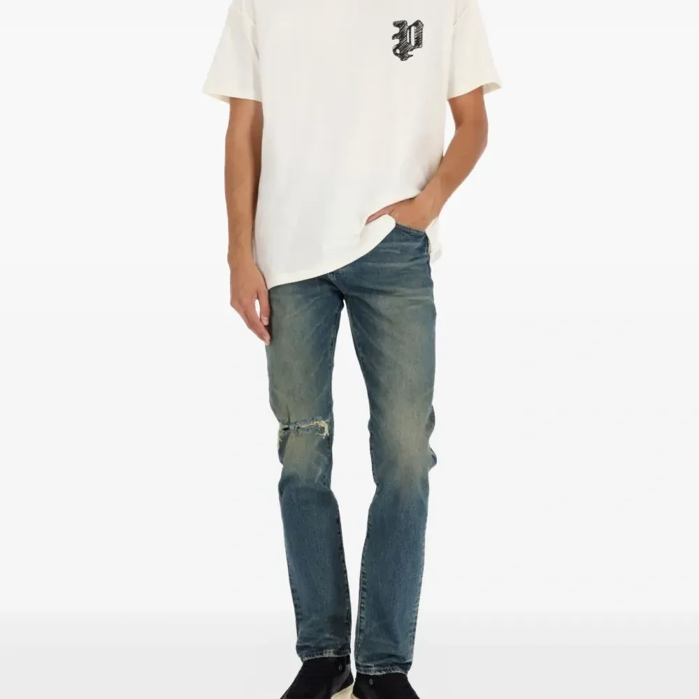 Джинсы P005 с прорезями