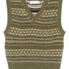 Безрукавый свитер с V-образным вырезом