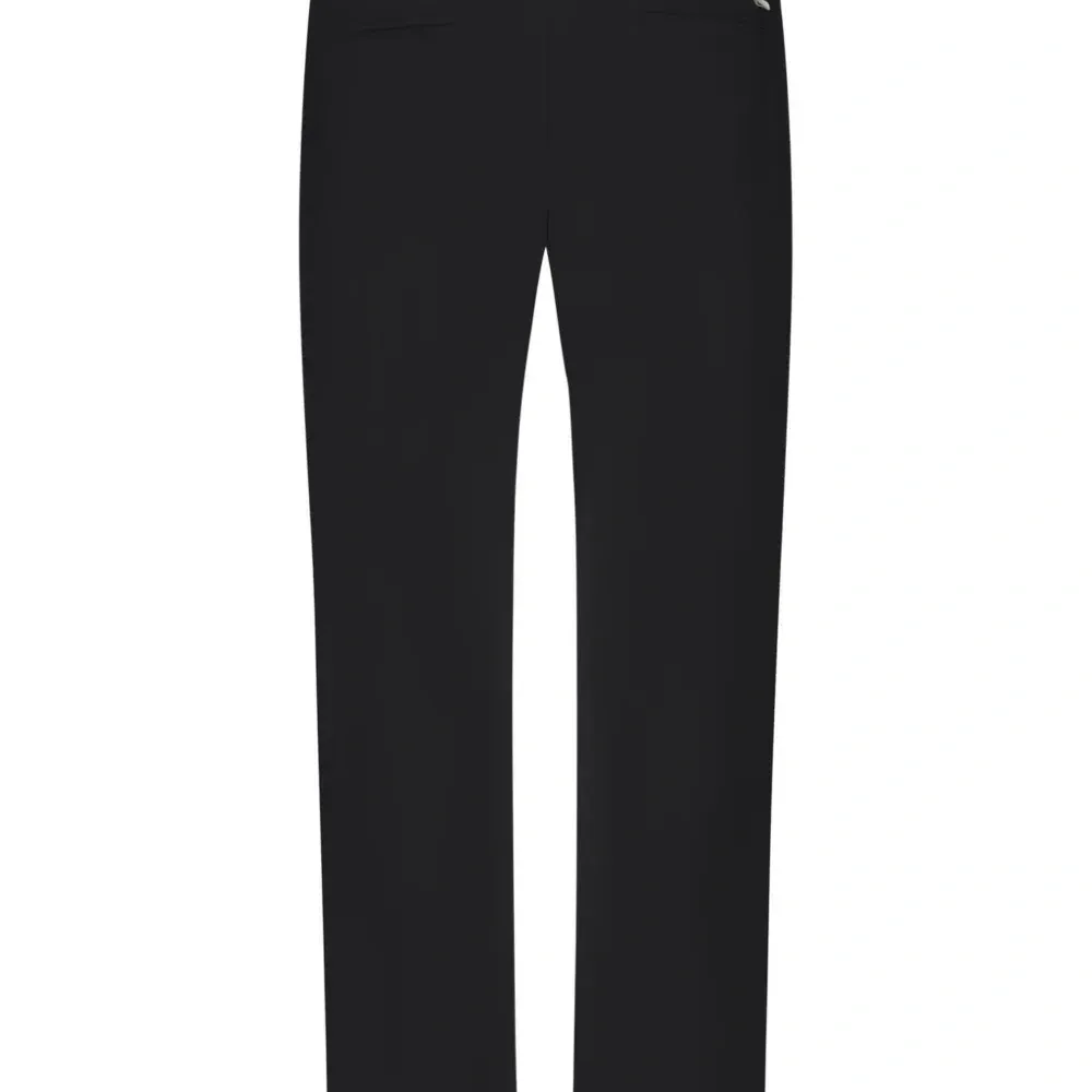 Брюки прямого кроя со складками