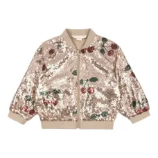 Пиджак с вишнями из пайеток