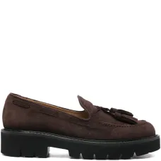 Кожаные лоферы с кисточками Кожаные лоферы с кисточками