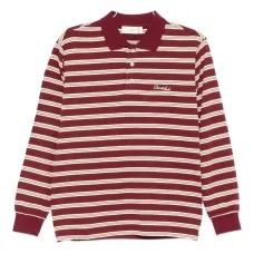 Полосатое поло с длинными рукавами