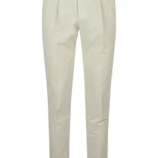 Брюки из хлопка в складку Брюки из хлопка в складку