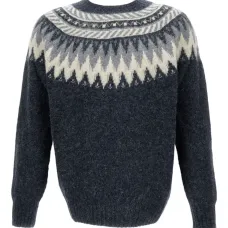 Джемпер с круглым вырезом и орнаментом в стиле фэйр-айл