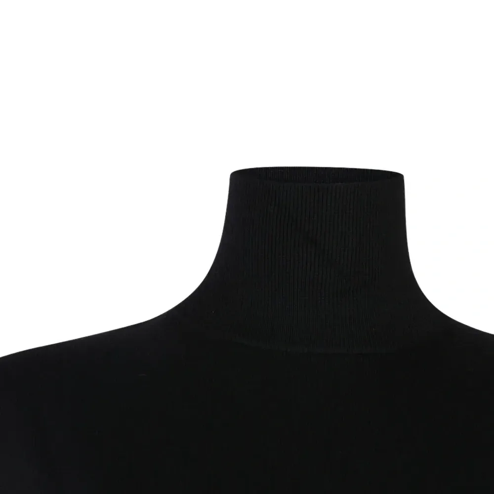 Безрукавный топ с воротником-гольф