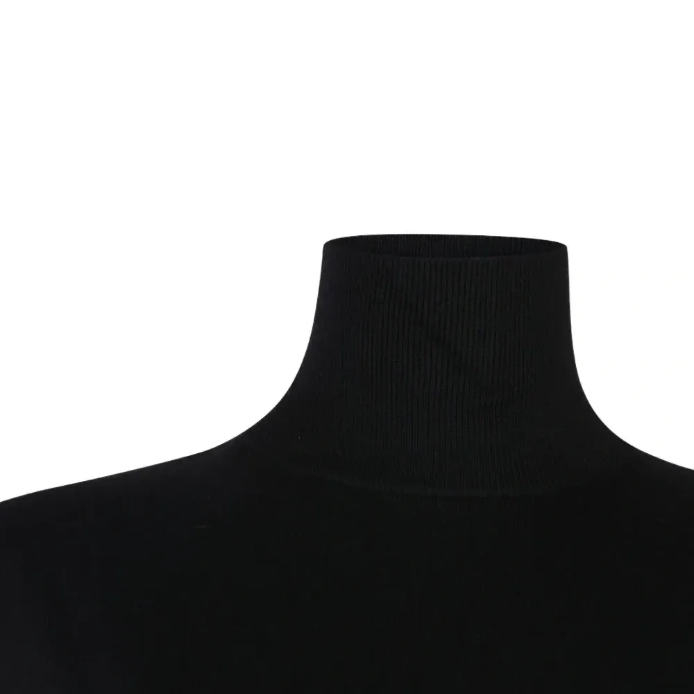 Безрукавный топ с воротником-гольф