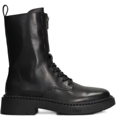 Ботинки на шнуровке с молнией