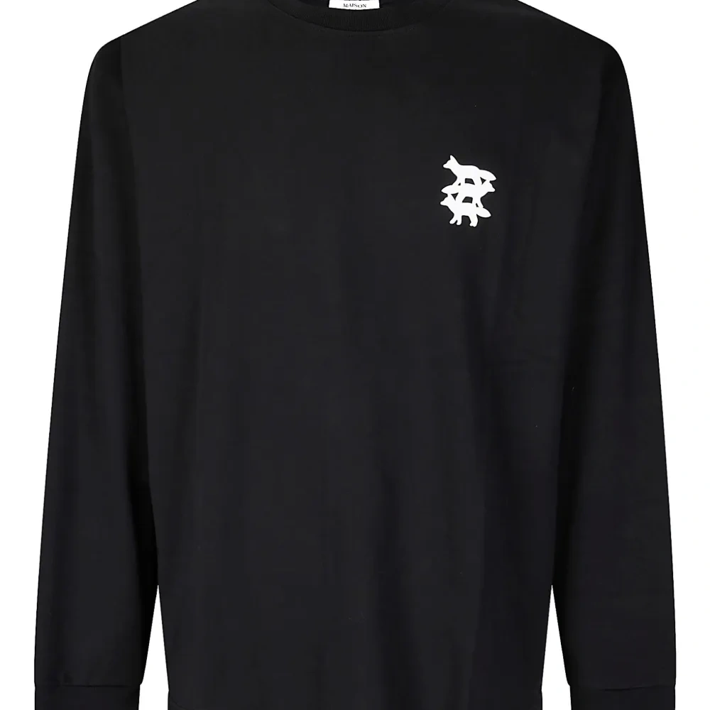 Лонгслив с принтом-логотипом