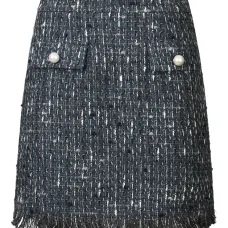 Юбка мини из ткани букле