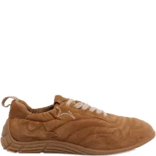 Замшевые кроссовки на шнуровке