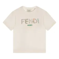 Футболка с цветочным логотипом