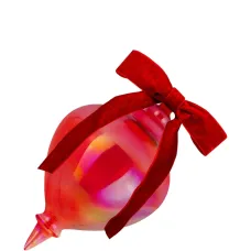 Переливающаяся стеклянная елочная игрушка (34 см) Переливающаяся стеклянная елочная игрушка (34 см)