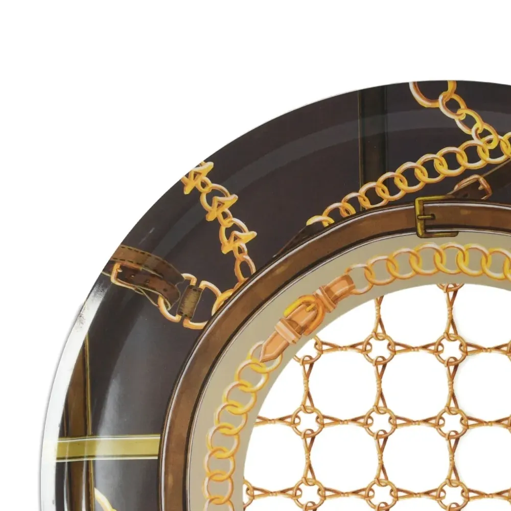 Круглый поднос с узором