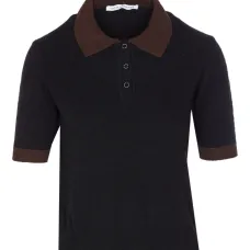 Поло с короткими рукавами и контрастным воротником Поло с короткими рукавами и контрастным воротником