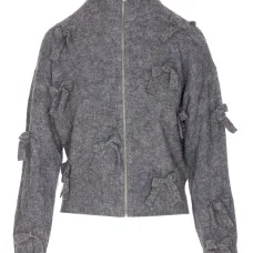 Куртка на молнии с бантом Куртка на молнии с бантом