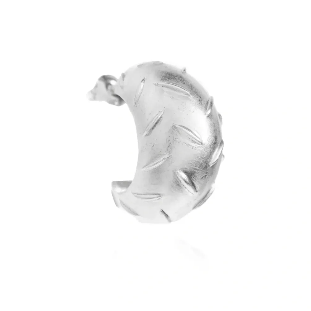 Текстурированные серьги-кольца