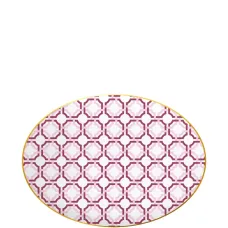 Овальное блюдо Firenze с геометрическим узором (31 см x 23 см) Овальное блюдо Firenze с геометрическим узором (31 см x 23 см)