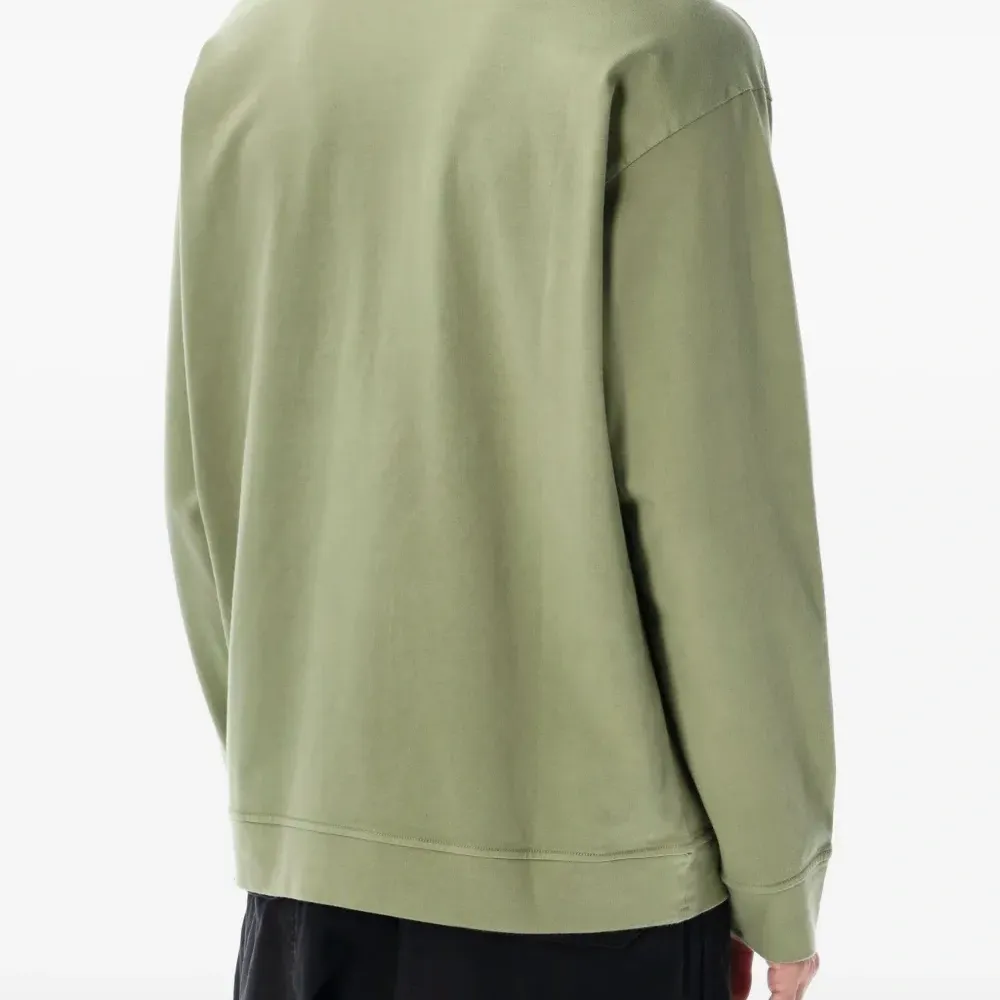 Хлопковый свитшот с круглым вырезом