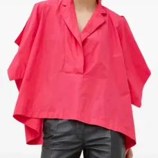 Рубашка оверсайз с воротником