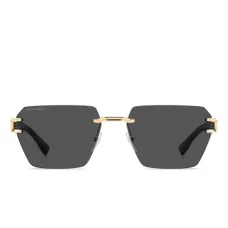 Геометрические солнцезащитные очки с логотипом