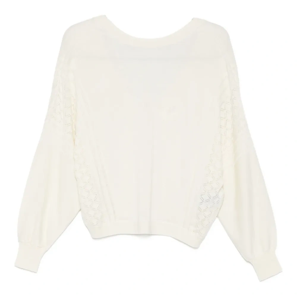 Свитер с вырезом "лодочка"