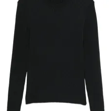 Вязаный свитер с круглым вырезом Вязаный свитер с круглым вырезом