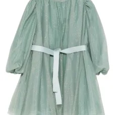 Платье с объемными рукавами