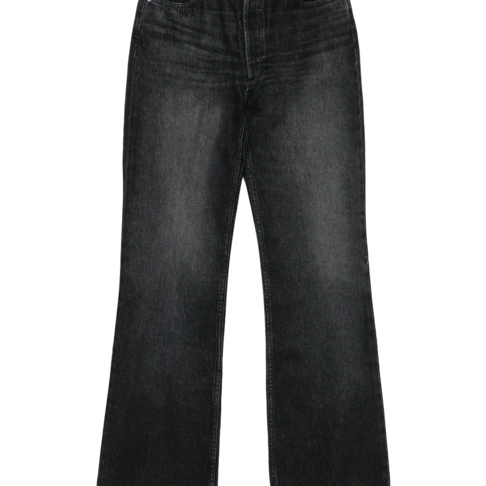 Клёш джинсы с застёжкой на пуговицах