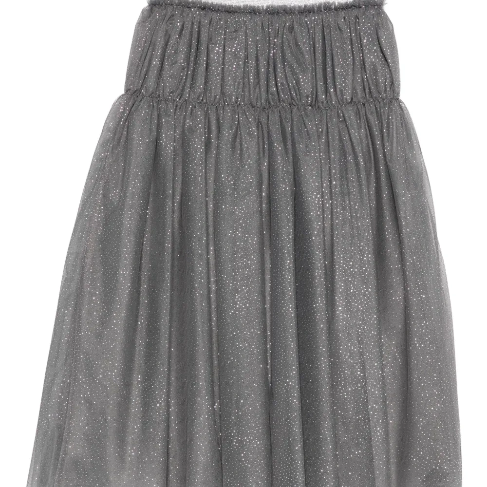Юбка с блестящими деталями и эластичным поясом