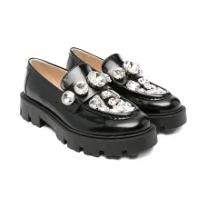 Лоферы, украшенные кристаллами