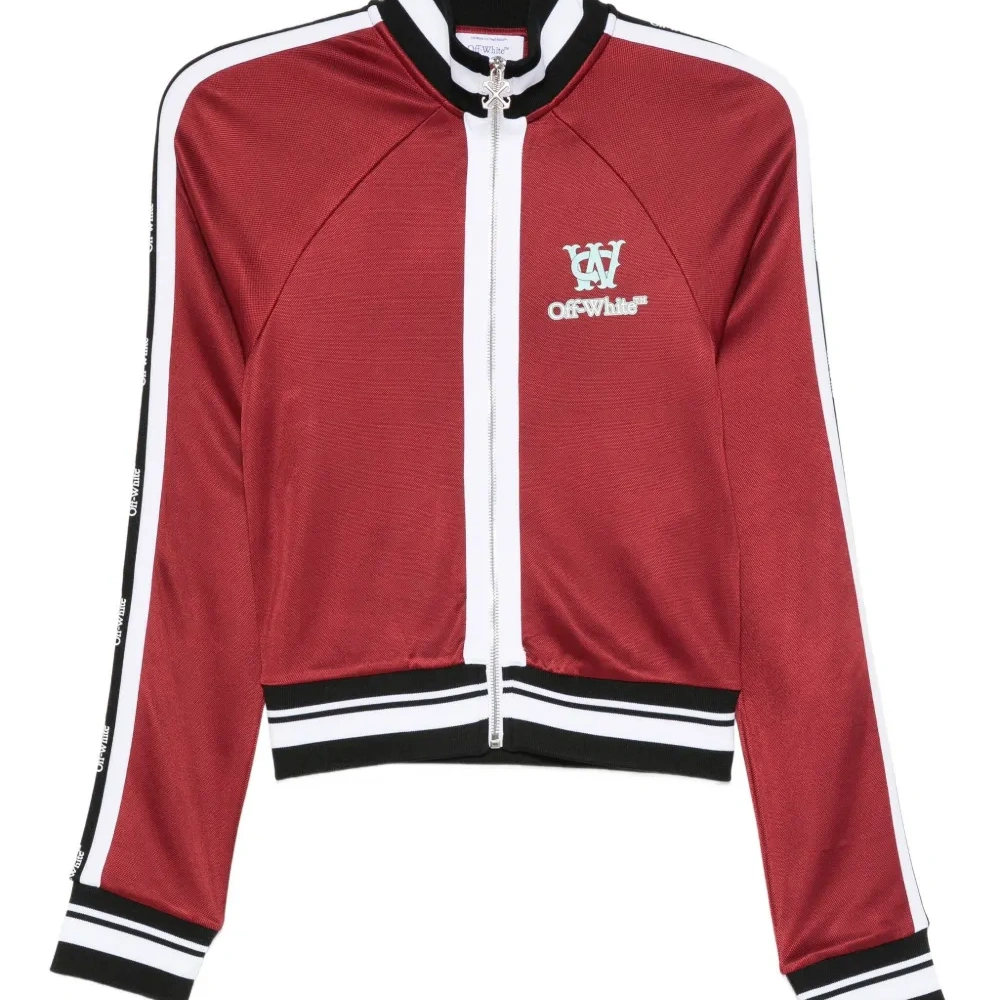 Спортивная куртка с полосатой отделкой Спортивная куртка с полосатой отделкой